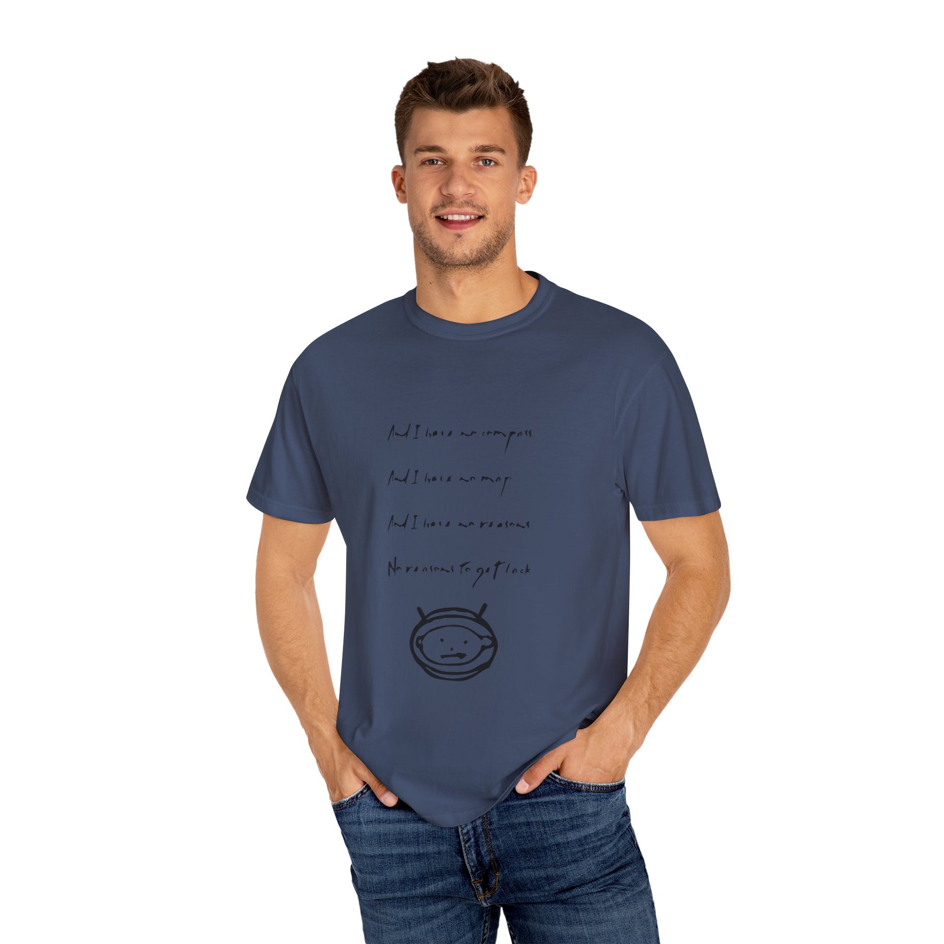 Minimalist Music Unisex Garment-Dyed T-shirt - snazzymerch