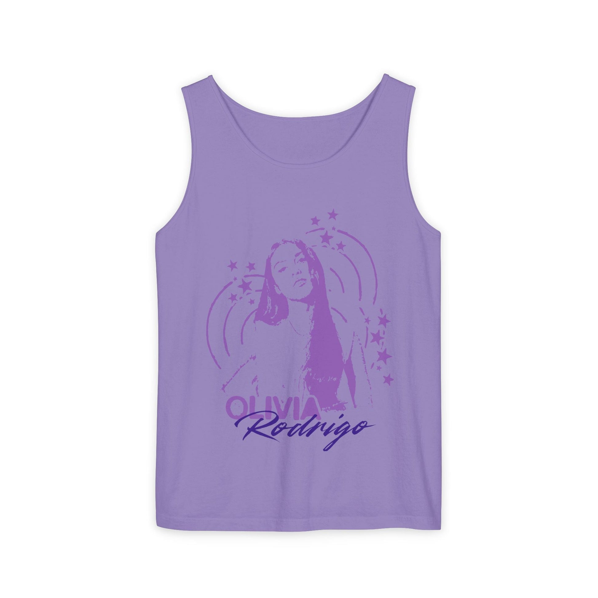 Olivia Rodrigo Star Portrait-Dyed Tank Top Printify