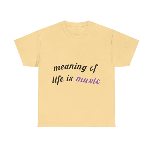 Feel the Music Vibe Unisex Heavy cotton tee Printify