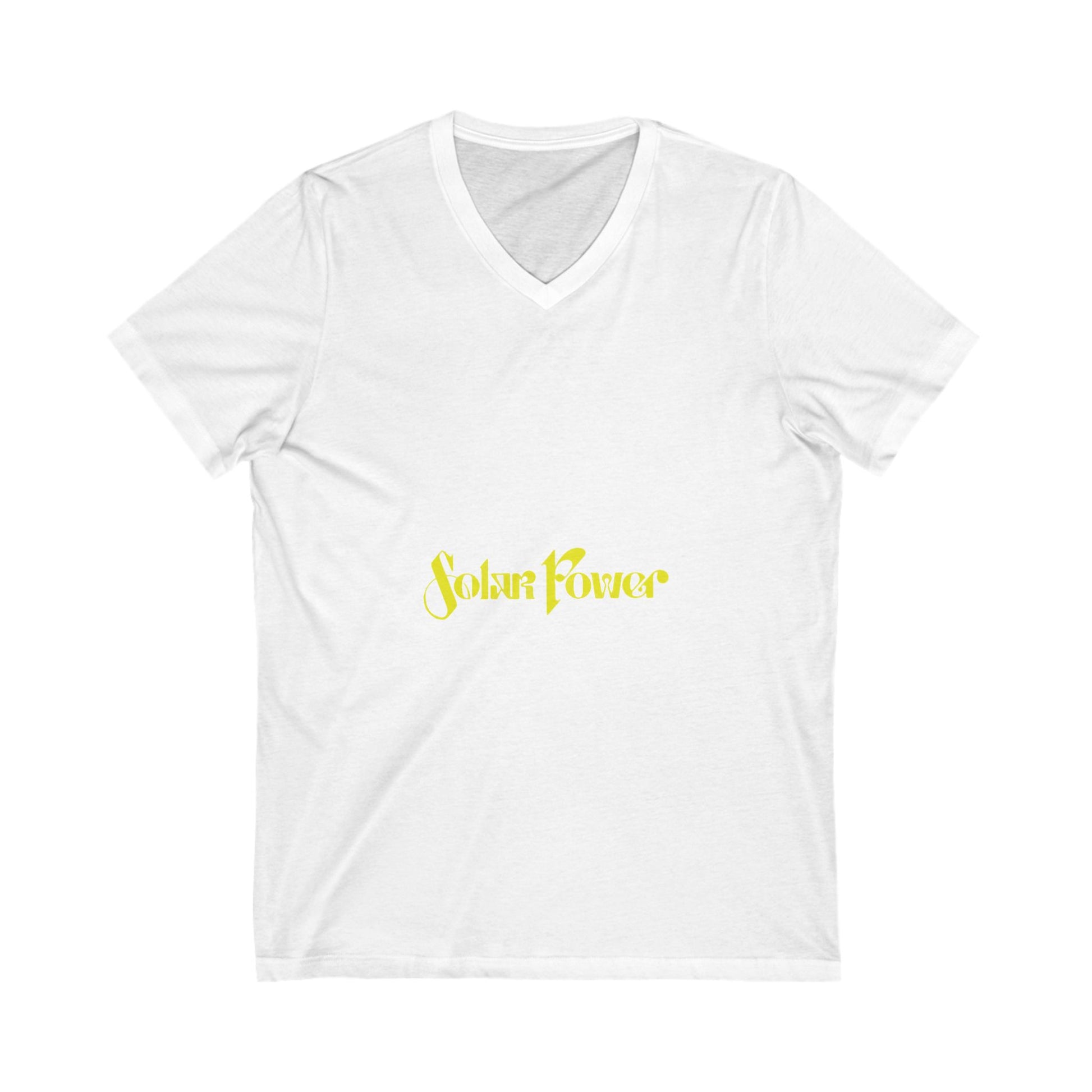 Solar Glow Unisex Jersey Short Sleeve V-Neck Tee - snazzymerch