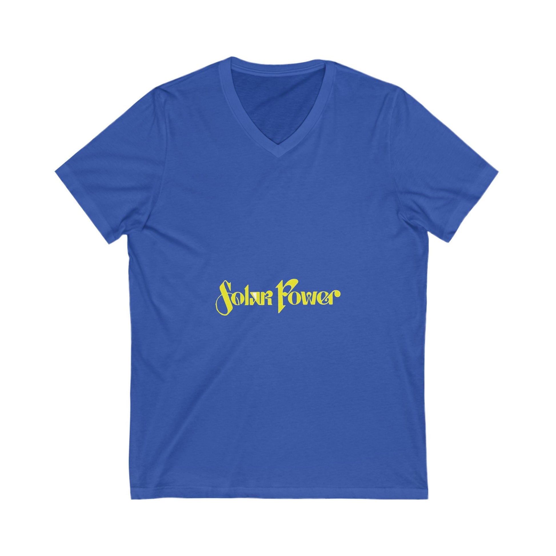 Solar Glow Unisex Jersey Short Sleeve V-Neck Tee - snazzymerch