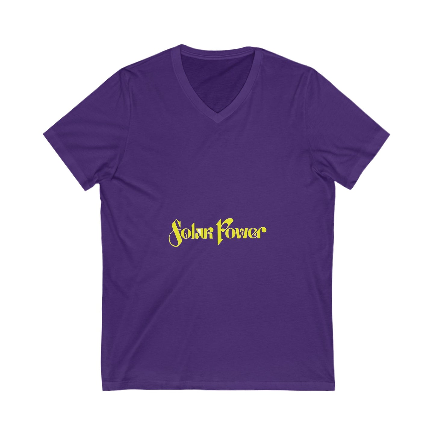 Solar Glow Unisex Jersey Short Sleeve V-Neck Tee - snazzymerch