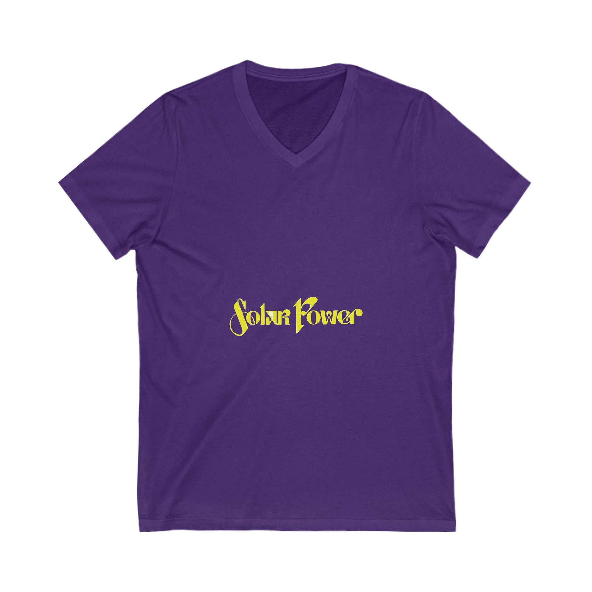 Solar Glow Unisex Jersey Short Sleeve V-Neck Tee - snazzymerch