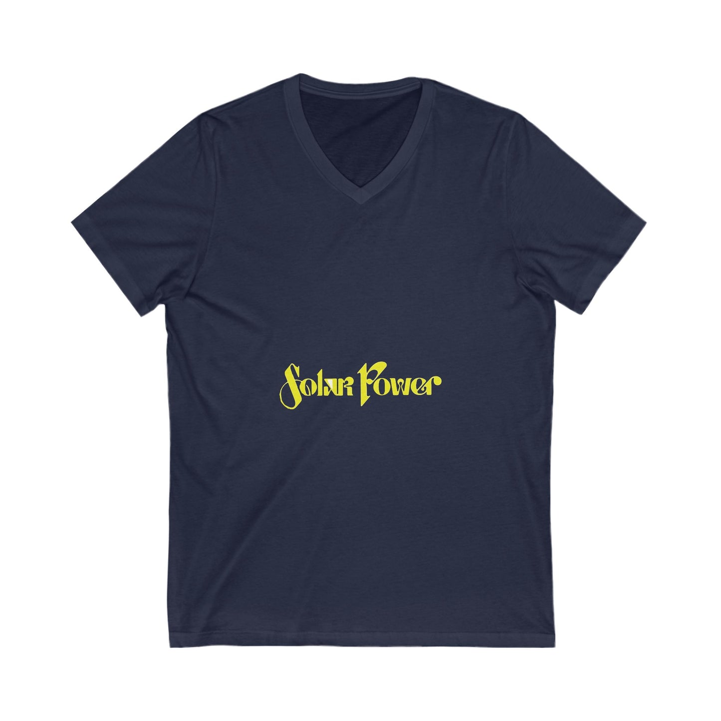 Solar Glow Unisex Jersey Short Sleeve V-Neck Tee - snazzymerch
