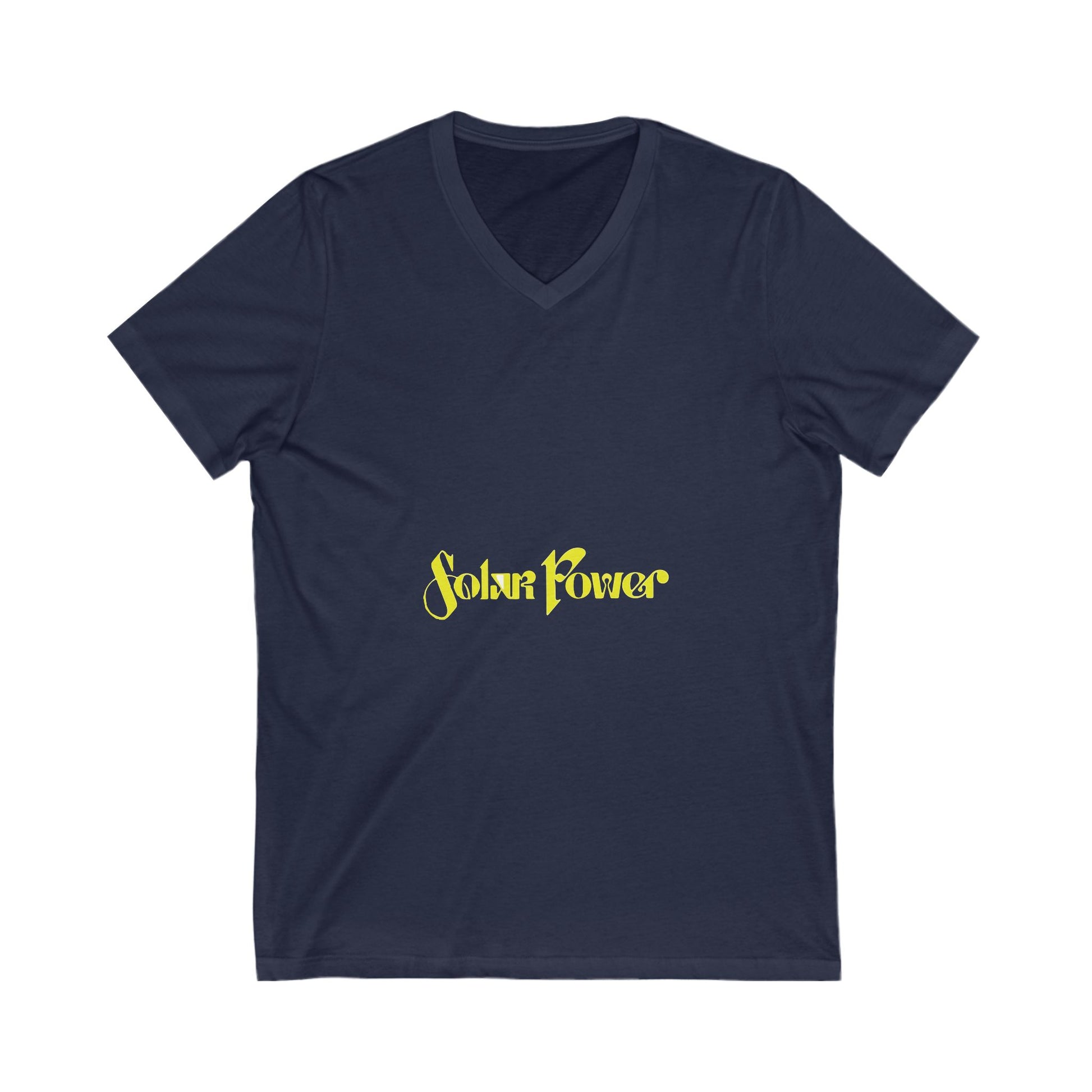 Solar Glow Unisex Jersey Short Sleeve V-Neck Tee - snazzymerch