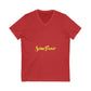Solar Glow Unisex Jersey Short Sleeve V-Neck Tee - snazzymerch