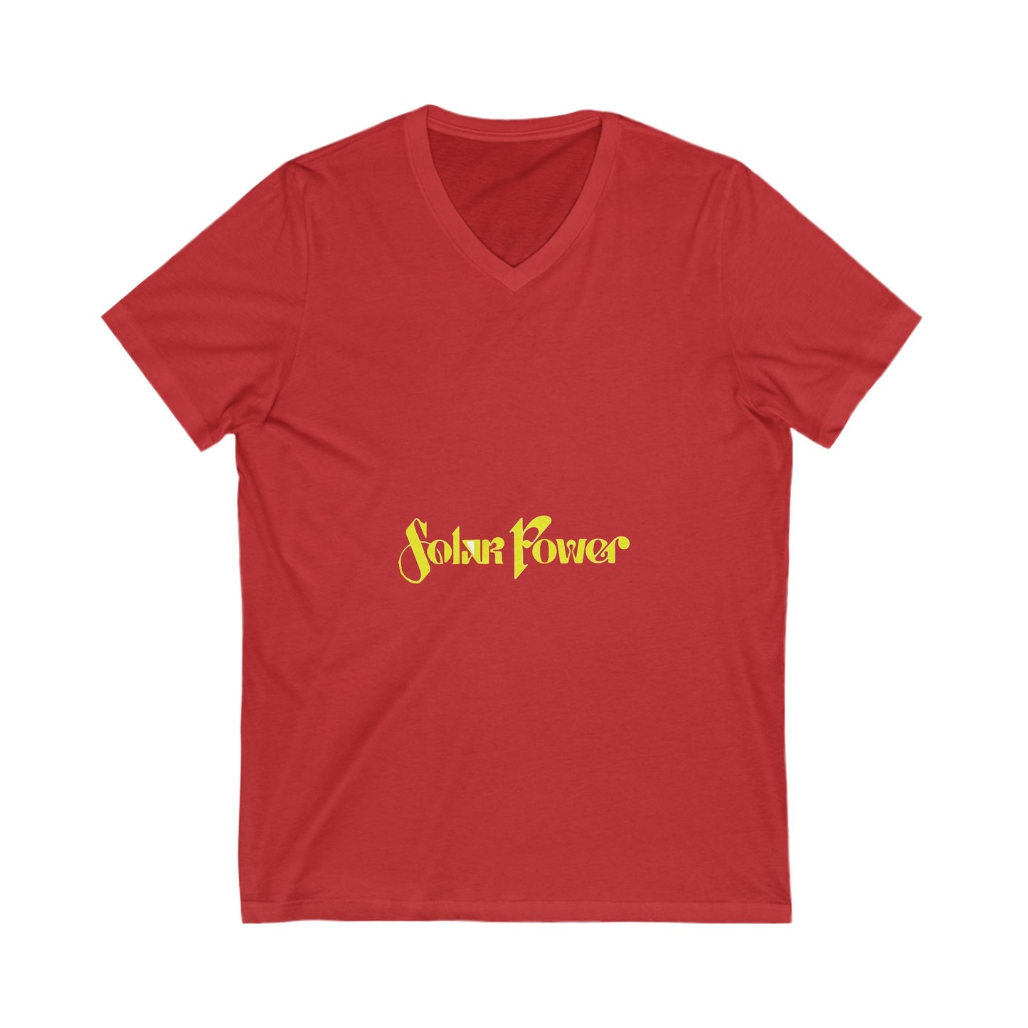 Solar Glow Unisex Jersey Short Sleeve V-Neck Tee - snazzymerch