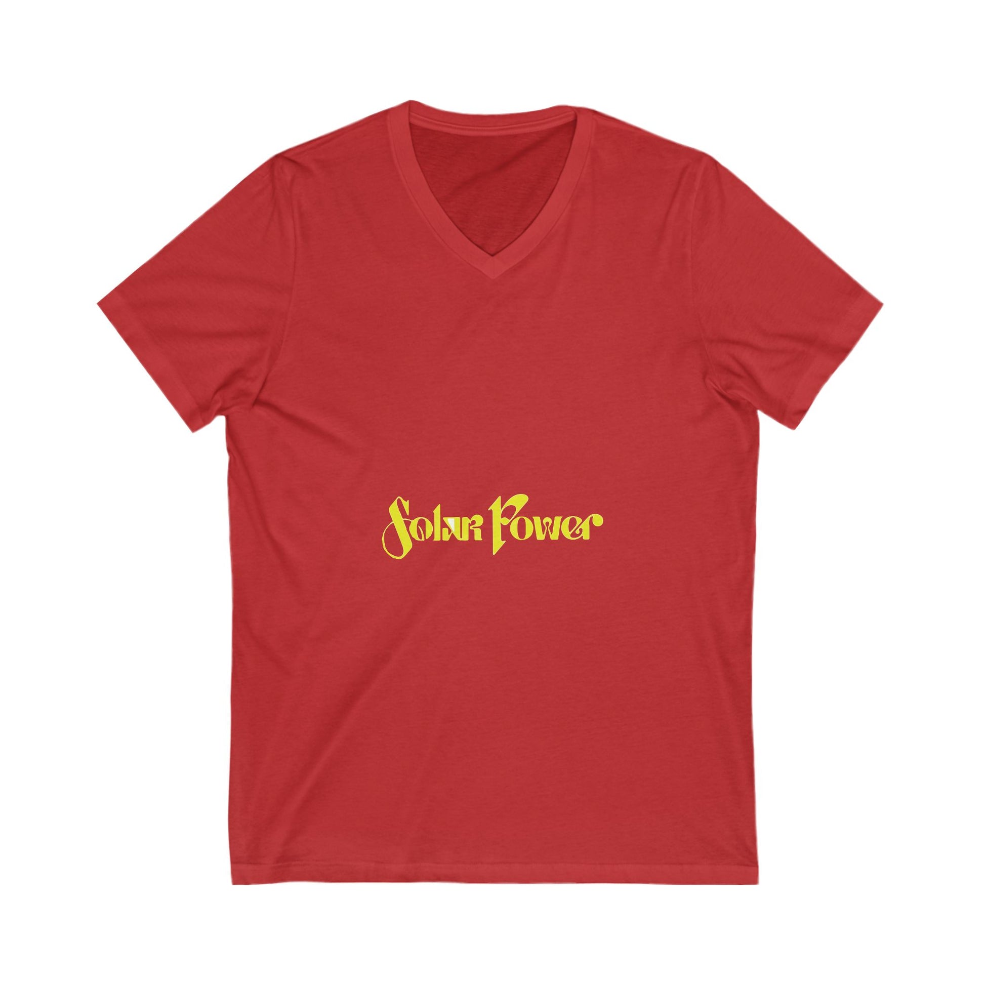Solar Glow Unisex Jersey Short Sleeve V-Neck Tee - snazzymerch