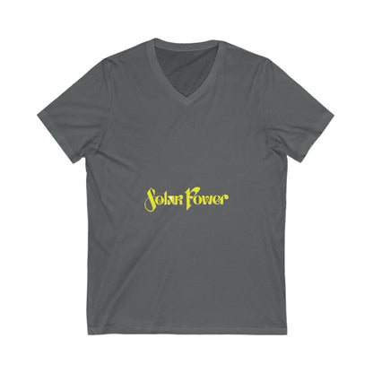 Solar Glow Unisex Jersey Short Sleeve V-Neck Tee - snazzymerch