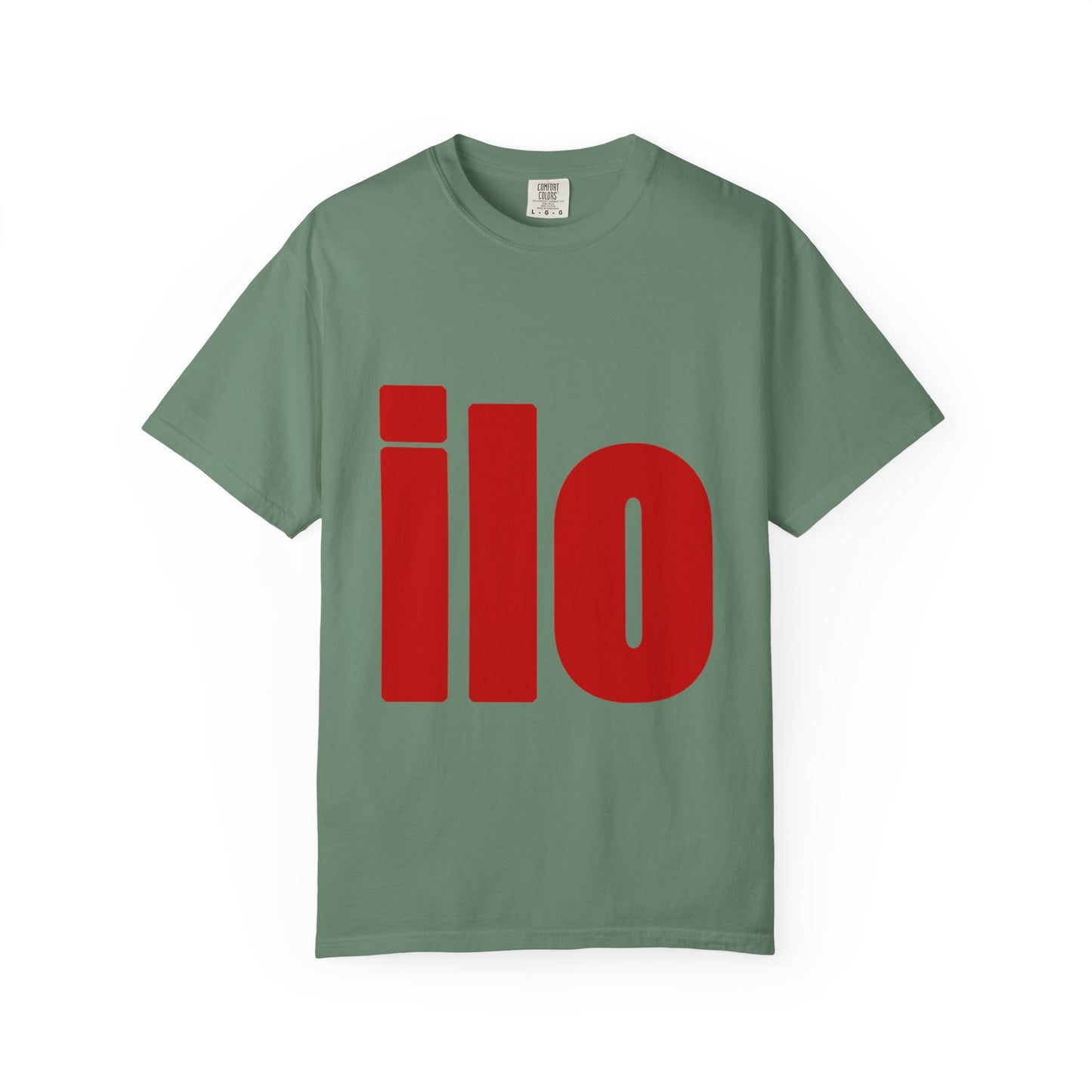 Billie Eilish Inspired Dyed T-shirt – Bold Red Block Edition Printify