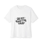 Retro Girl Power Unisex Oversized Boxy Tee - snazzymerch