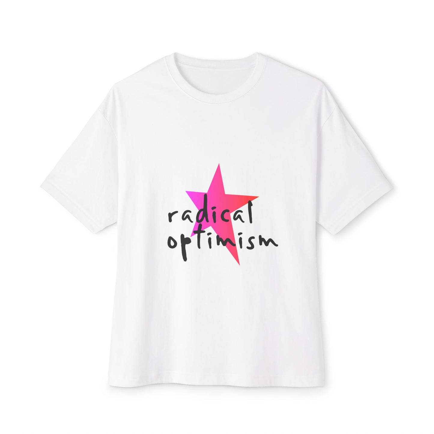 Flame Script Statement Unisex Oversized Boxy Tee - snazzymerch