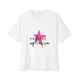 Flame Script Statement Unisex Oversized Boxy Tee - snazzymerch