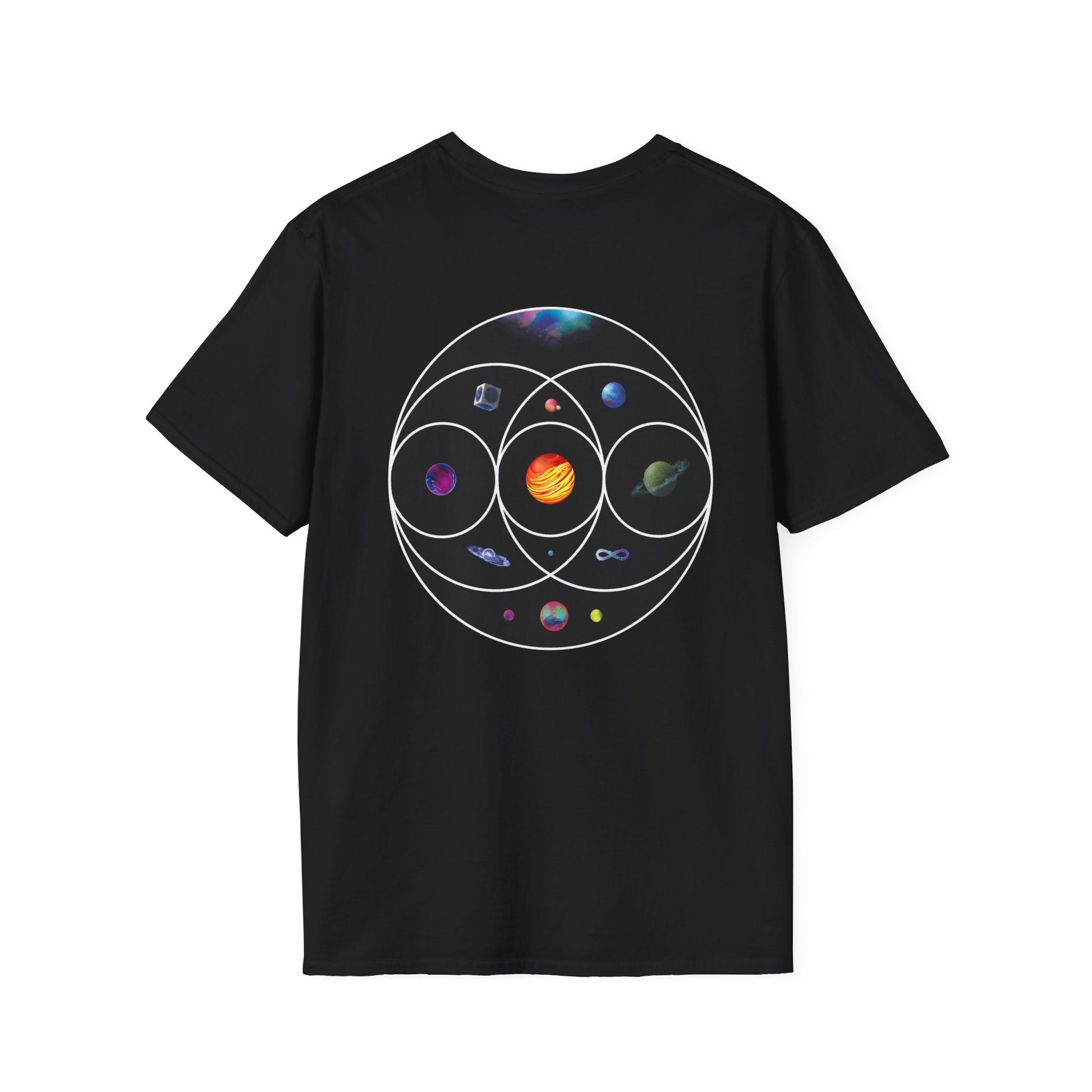 Unisex Softstyle T-Shirt Inspired by Coldplay’s Illustration Concept_B Printify