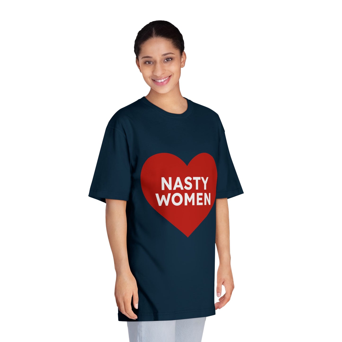 Nasty Women Heart - Unisex Classic Crewneck T-shirt Printify