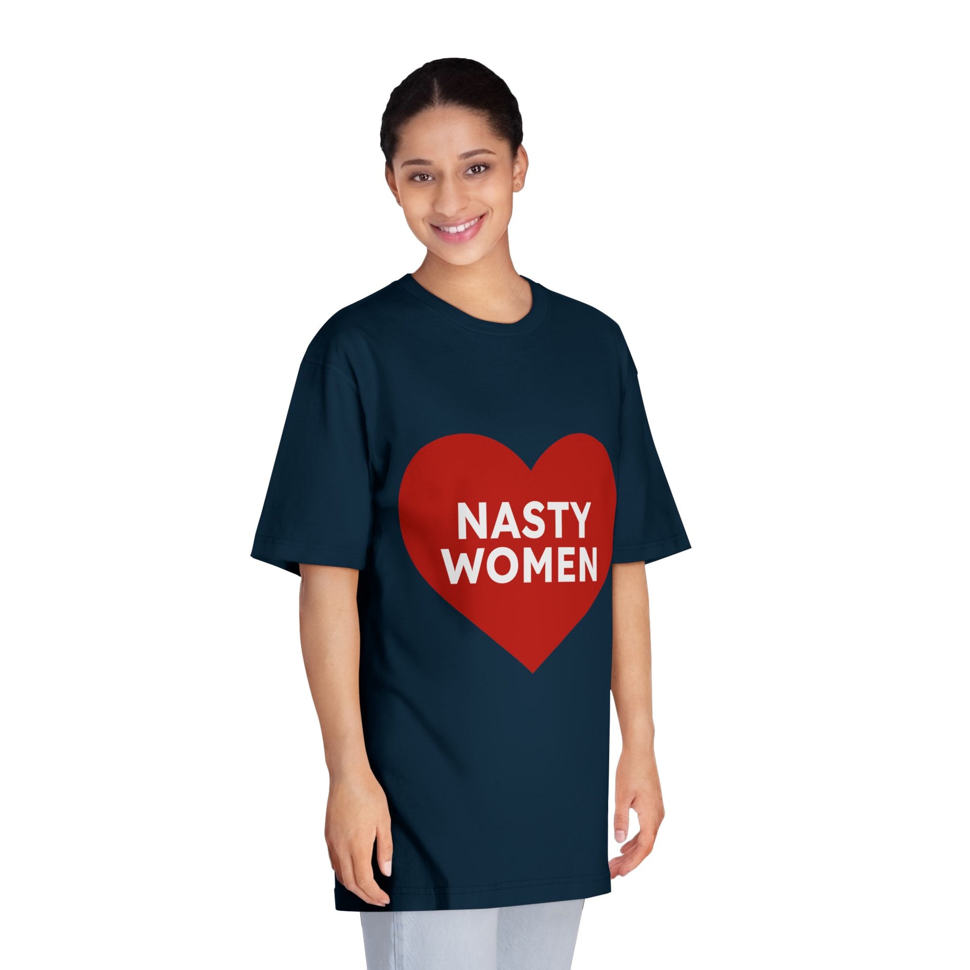 Nasty Women Heart - Unisex Classic Crewneck T-shirt Printify