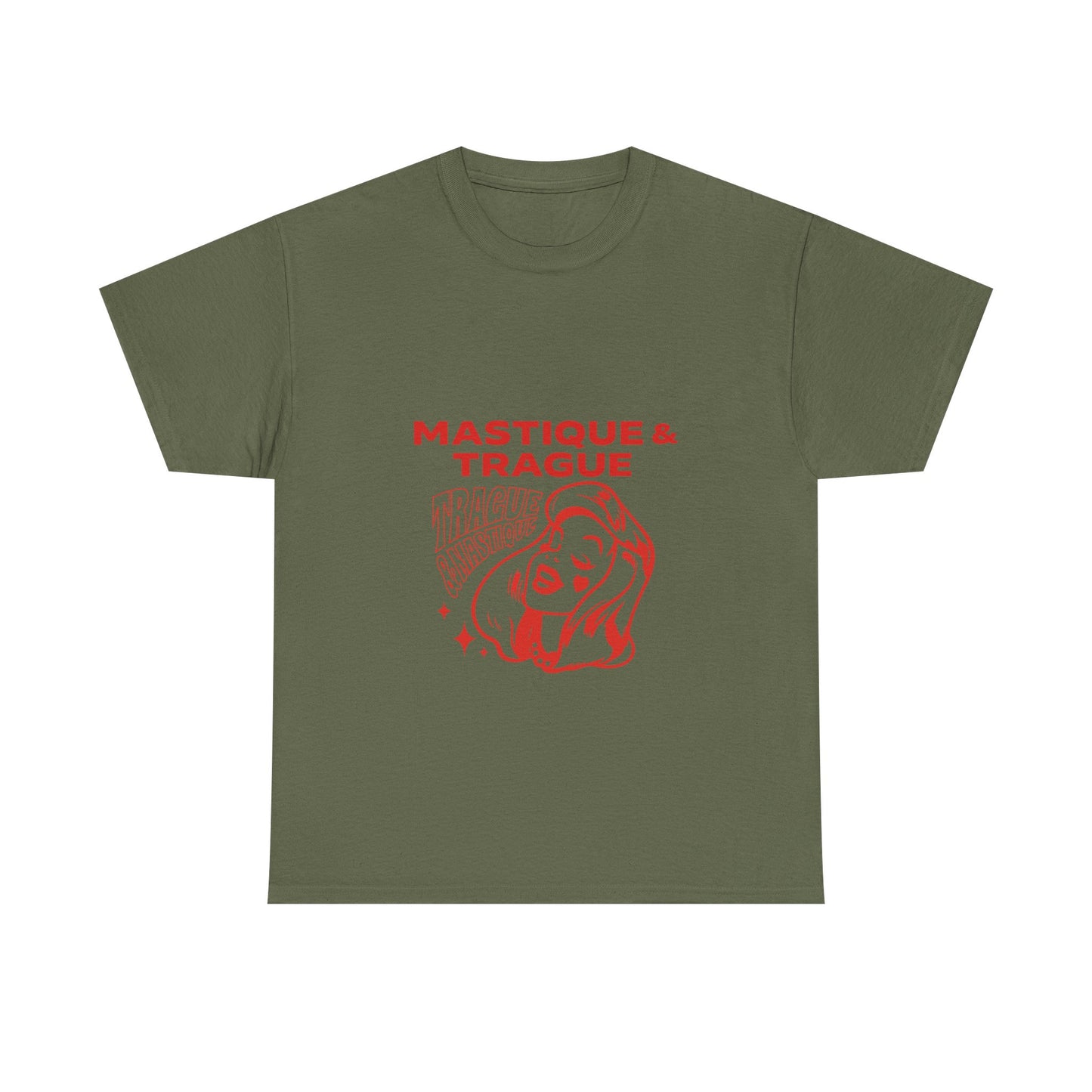 Fierce Femme in Red Unisex Heavy cotton tee Printify