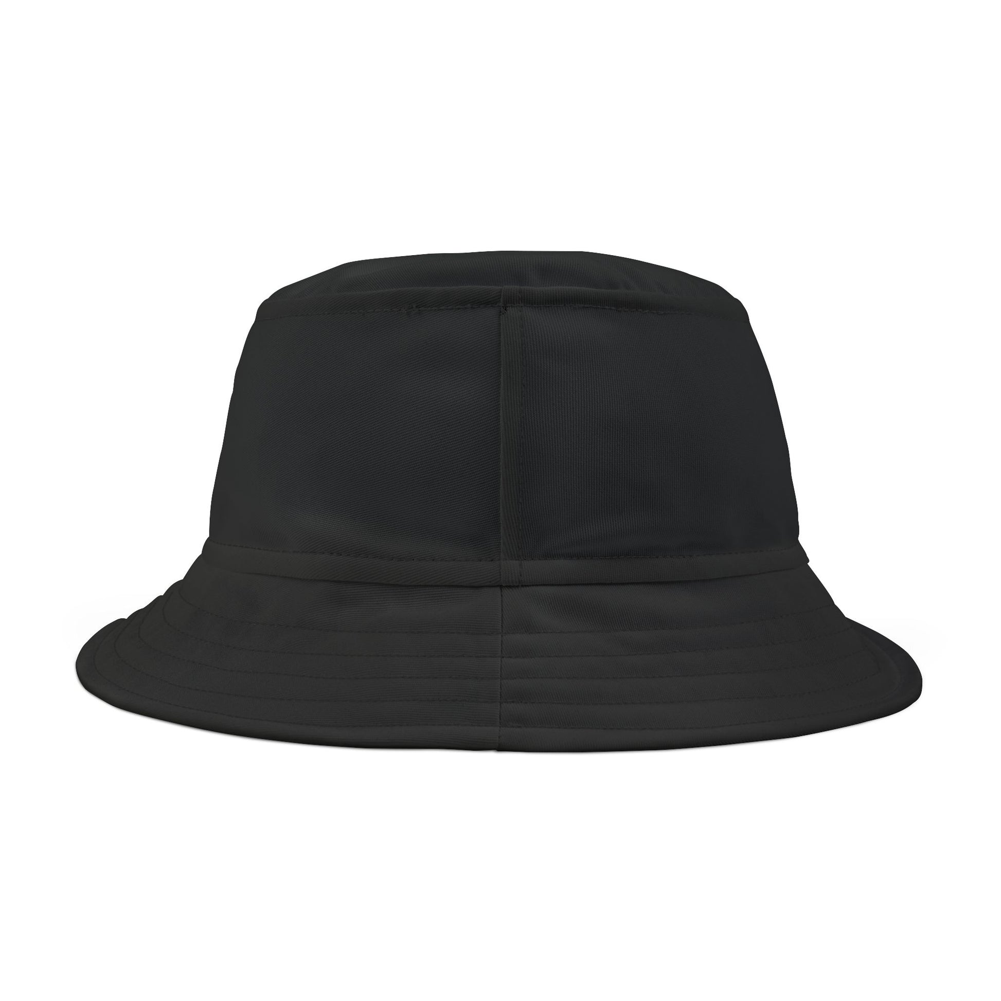 Minimalist Black Disc Outline Bucket Hat Printify