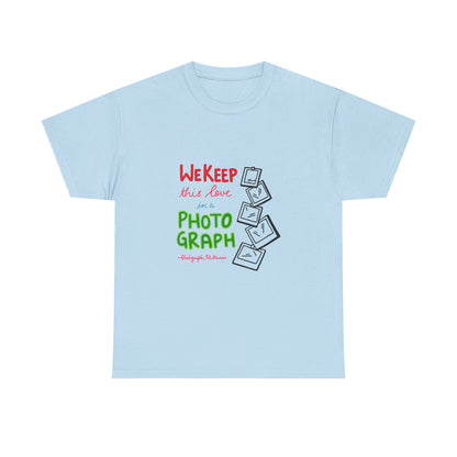 White Paw Print Unisex Heavy Cotton Tee Printify