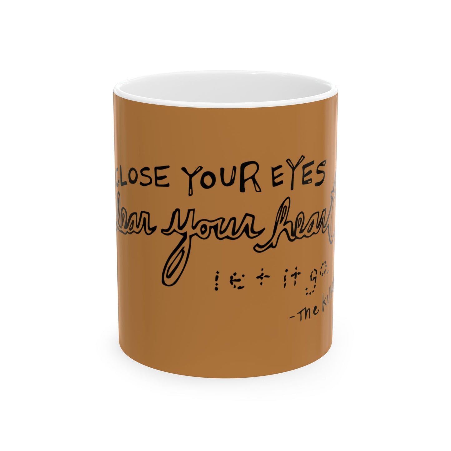 Bold Outline Ceramic Mug, (11oz, 15oz) - snazzymerch