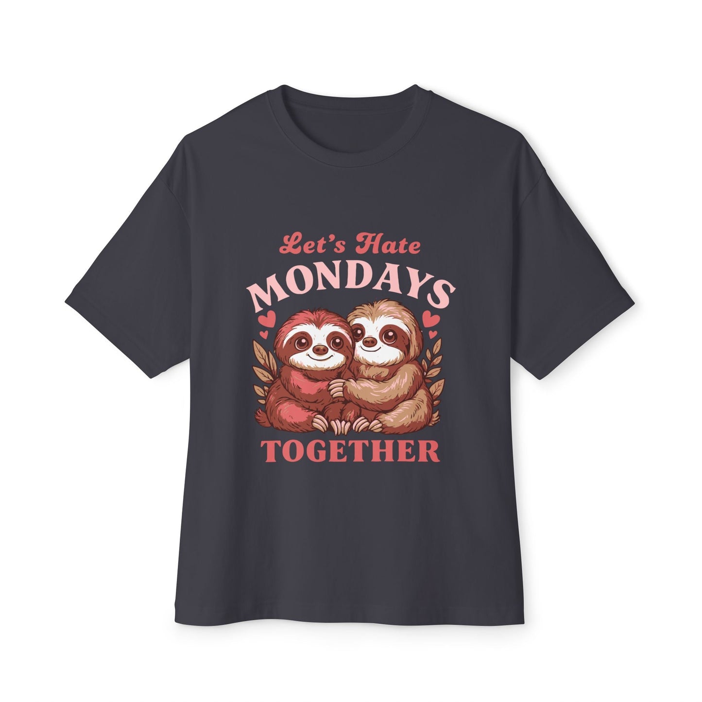 Oversized boxy Tee – Snazzy Lets hate Monday Edition Printify