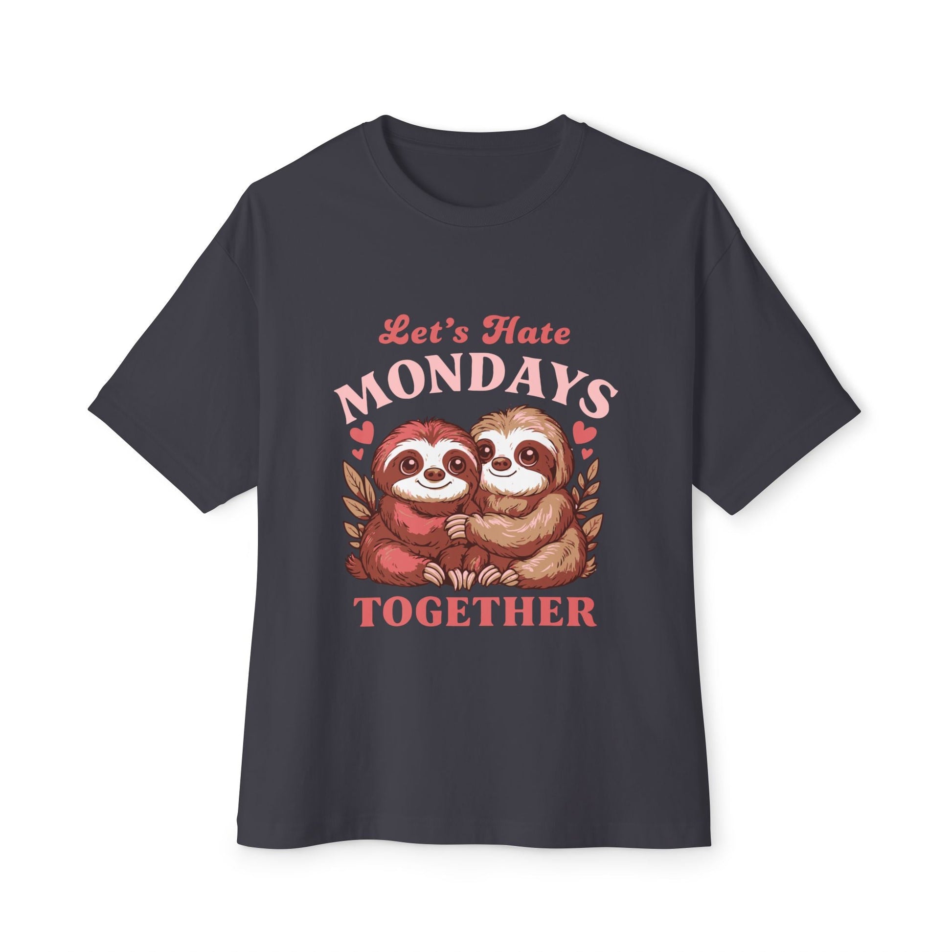 Oversized boxy Tee – Snazzy Lets hate Monday Edition Printify