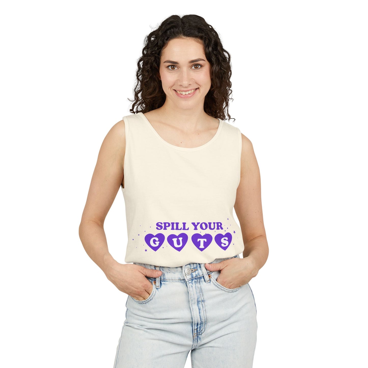 Spill Your Guts Heart-Dyed Tank Top Printify