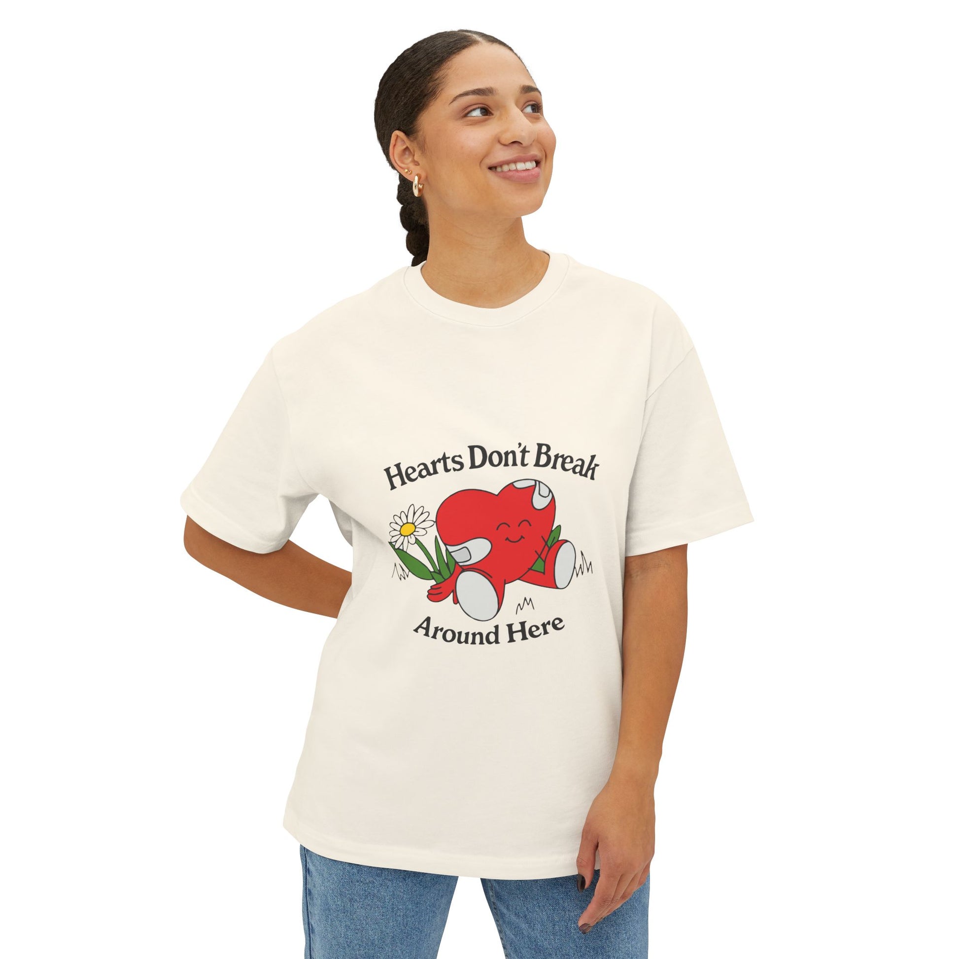 Abstract Guitar Sketch Oversized Boxy Tee Printify