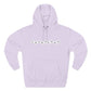 Minimal White Orbit Three-Panel Fleece Hoodie - snazzymerch
