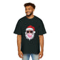 Santa With Sunglasses Men's Heavy Oversized Tee – Christmas Sale Edition Printify