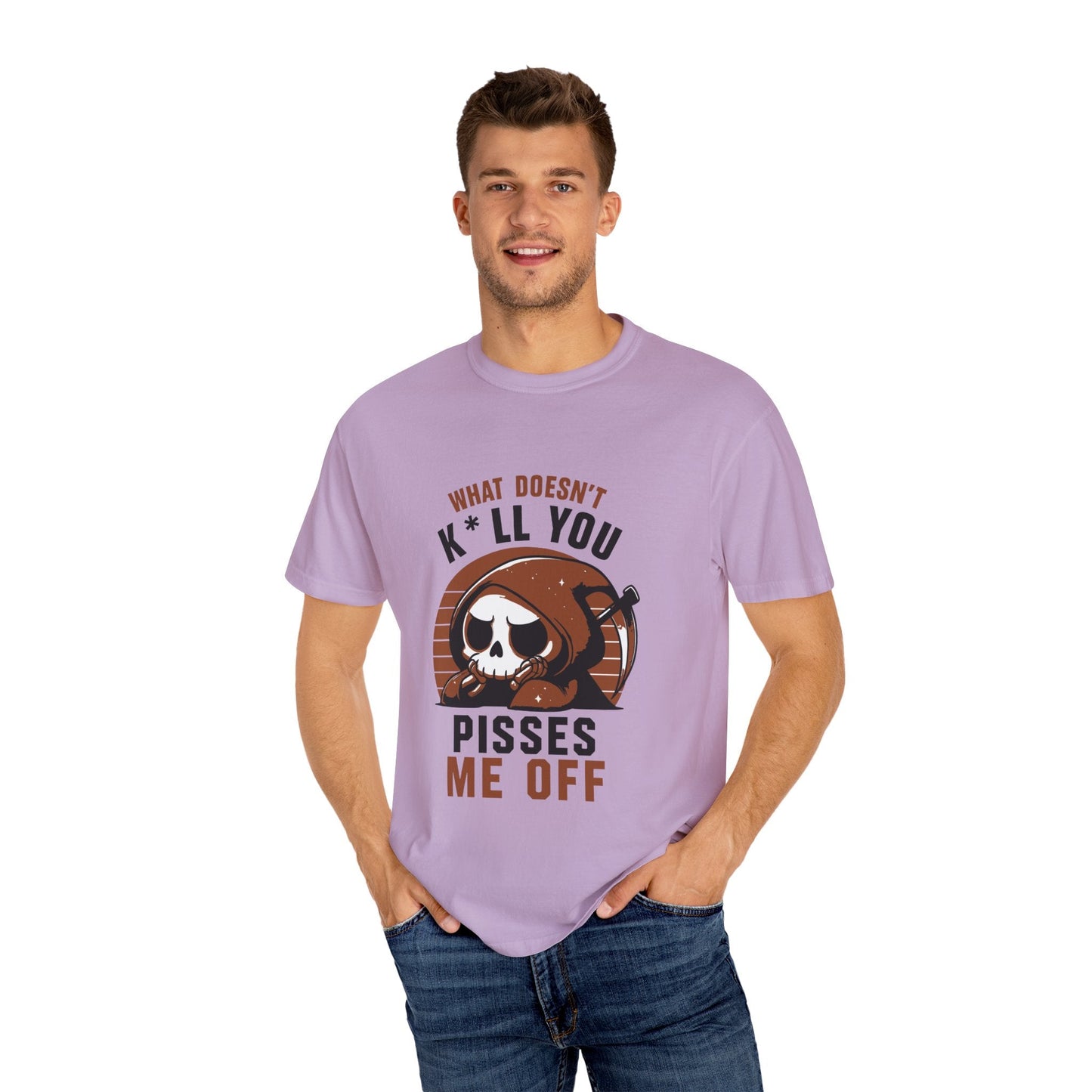 Dyed T-shirt – Snazzy Piss Me off Edition Printify