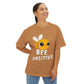Oversized boxy Tee – Snazzy Bee positive Edition Printify