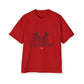 Merry Christmas Reindeer Oversized Unisex T-Shirt – Holiday Edition Printify