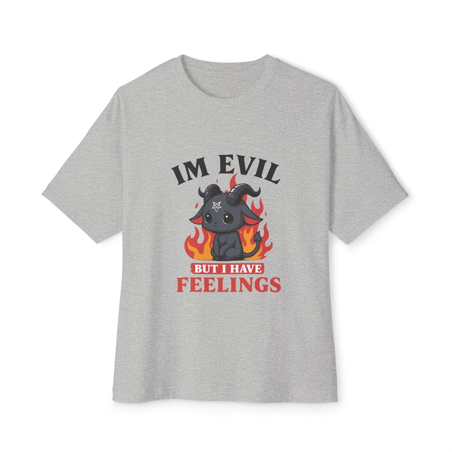 Oversized boxy Tee – Snazzy Evil Edition Printify
