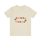 Retro Floral Groove Unisex jersey short sleeve tee Printify