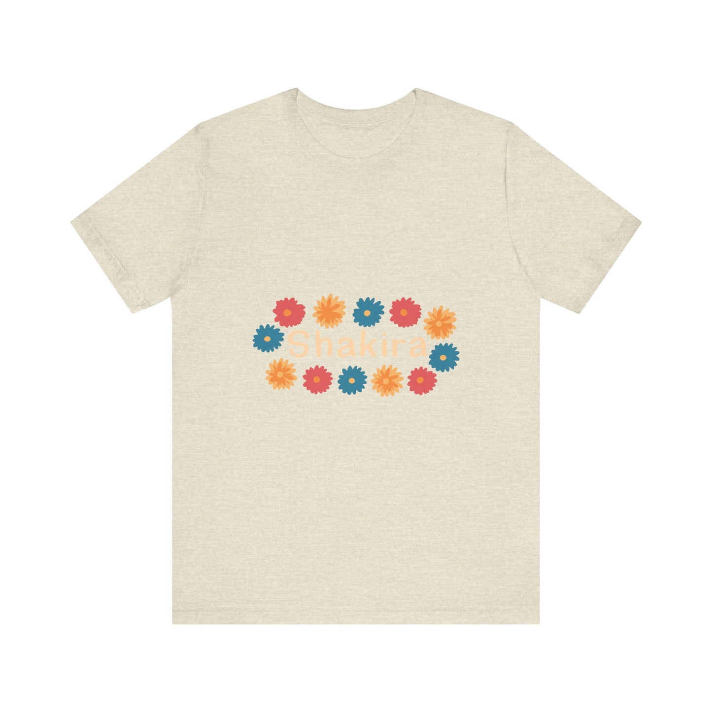 Retro Floral Groove Unisex jersey short sleeve tee Printify