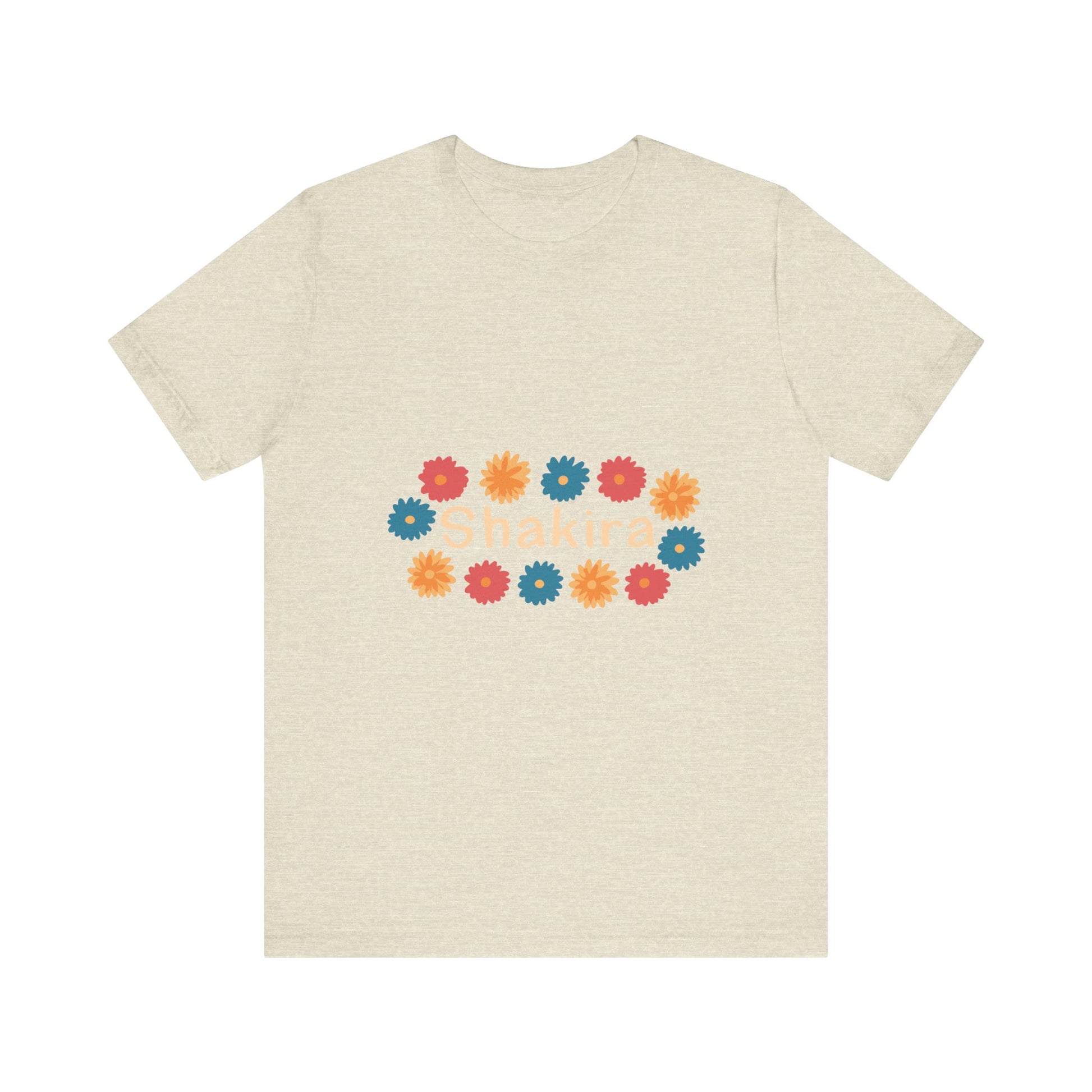Retro Floral Groove Unisex jersey short sleeve tee Printify