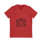 Retro Band Graphic Unisex Jersey Short Sleeve V-Neck Tee - snazzymerch