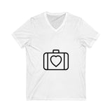 Retro Band Graphic Unisex Jersey Short Sleeve V-Neck Tee - snazzymerch
