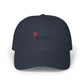 Abstract Red Flag Typography Classic Dad Cap - snazzymerch