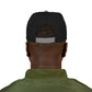 Orange Lightning Text Logo Snapback Cap Printify