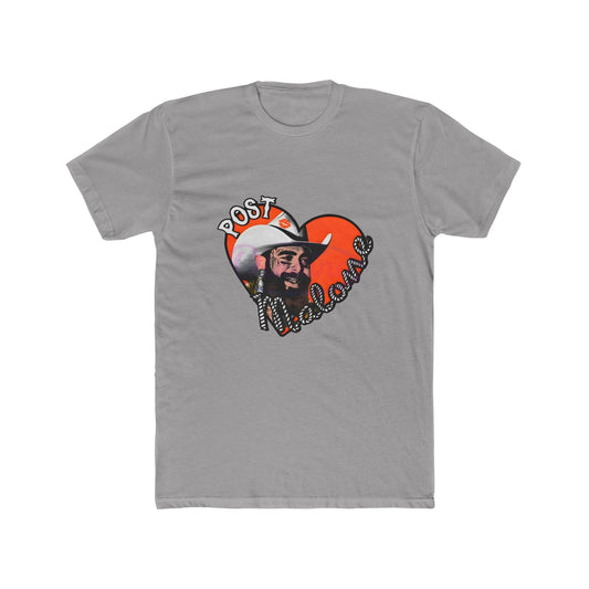 Unisex Cotton Tee – Post Malone Heart Design Printify