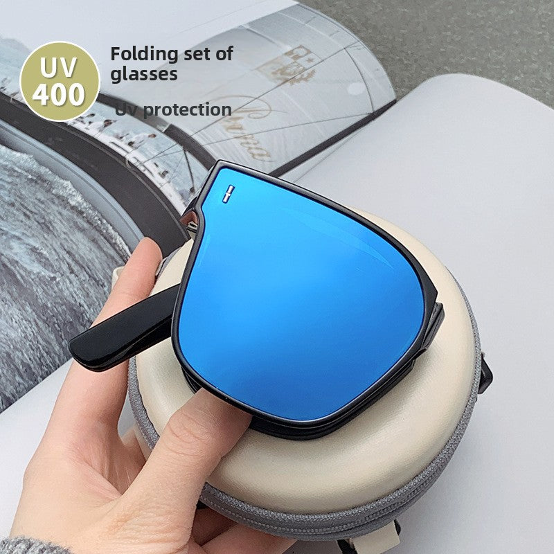 Celebrity Off-Duty Fold-Flat Polarized Sunglasses ? Fits Over Glasses Teemdrop