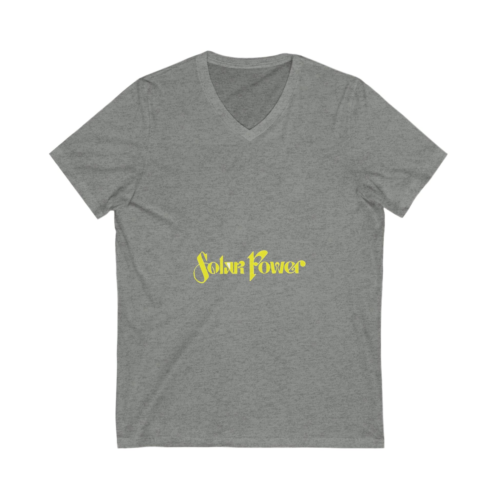 Solar Glow Unisex Jersey Short Sleeve V-Neck Tee - snazzymerch