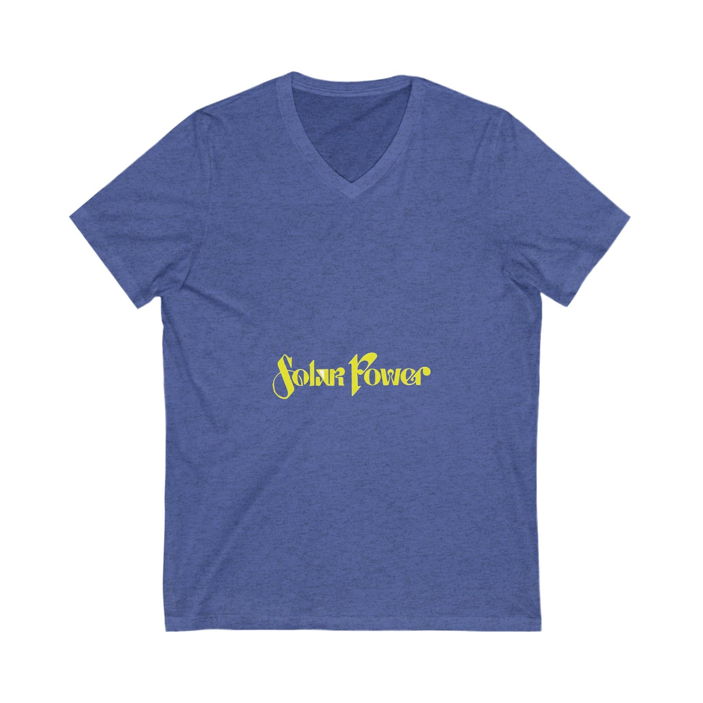 Solar Glow Unisex Jersey Short Sleeve V-Neck Tee - snazzymerch