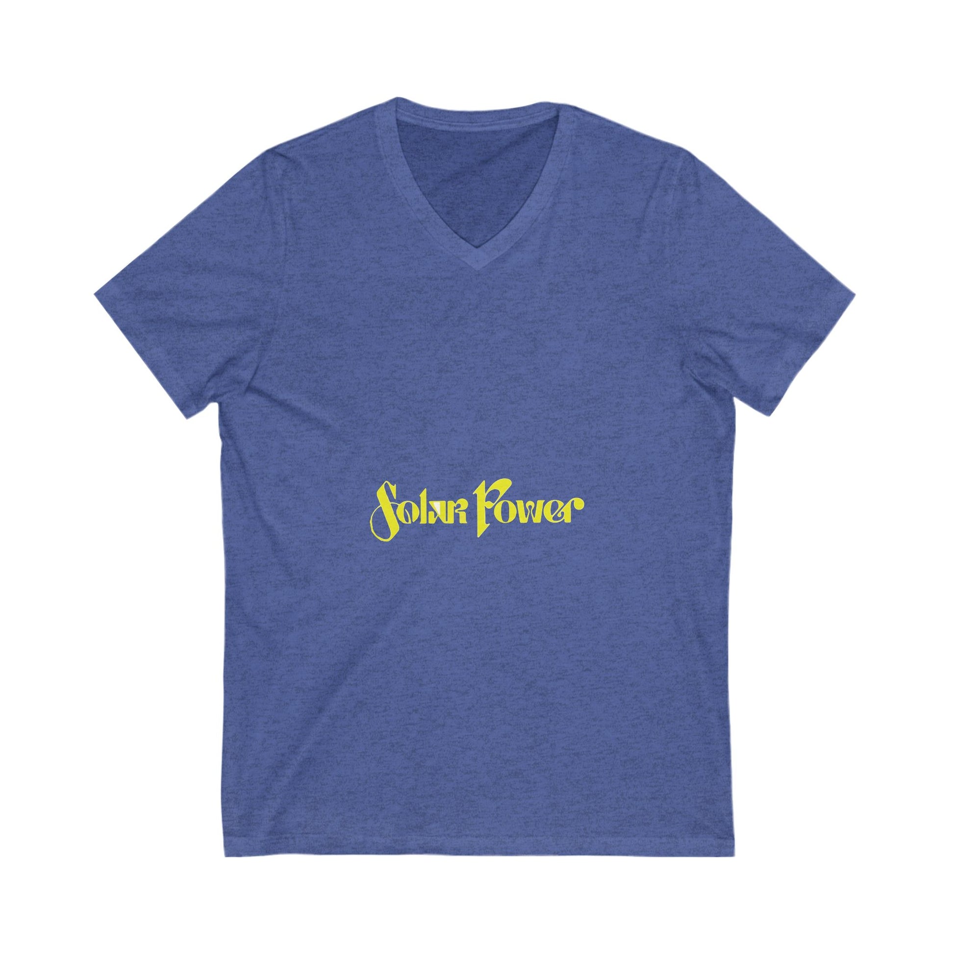 Solar Glow Unisex Jersey Short Sleeve V-Neck Tee - snazzymerch