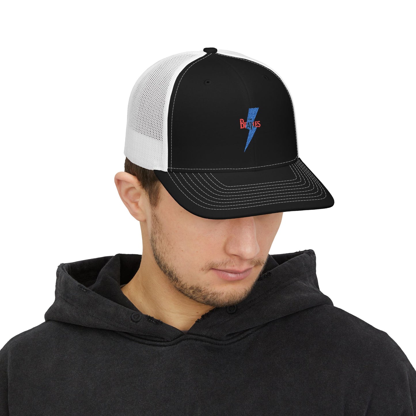 Bolt & Beats Fusion Snapback Trucker Cap Printify