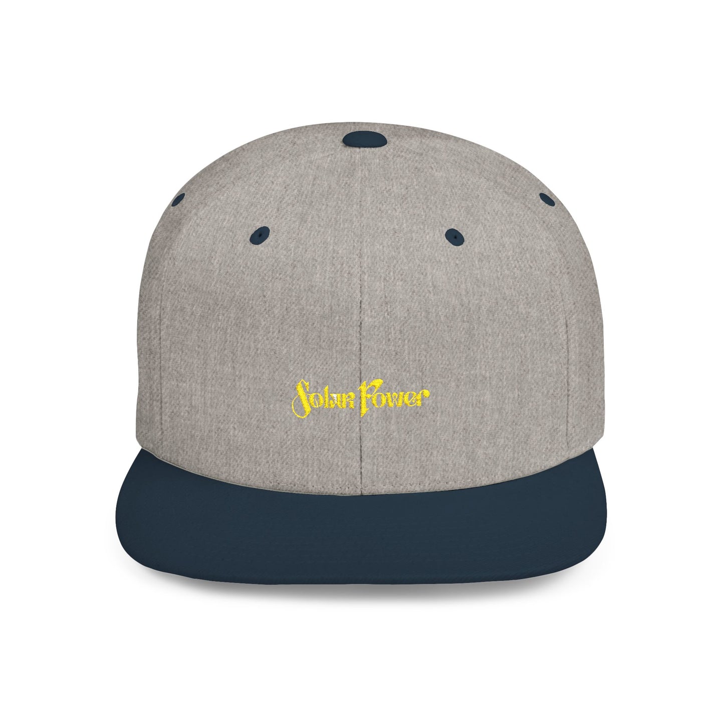 Solar Power Retro Flat Bill Snapback - snazzymerch