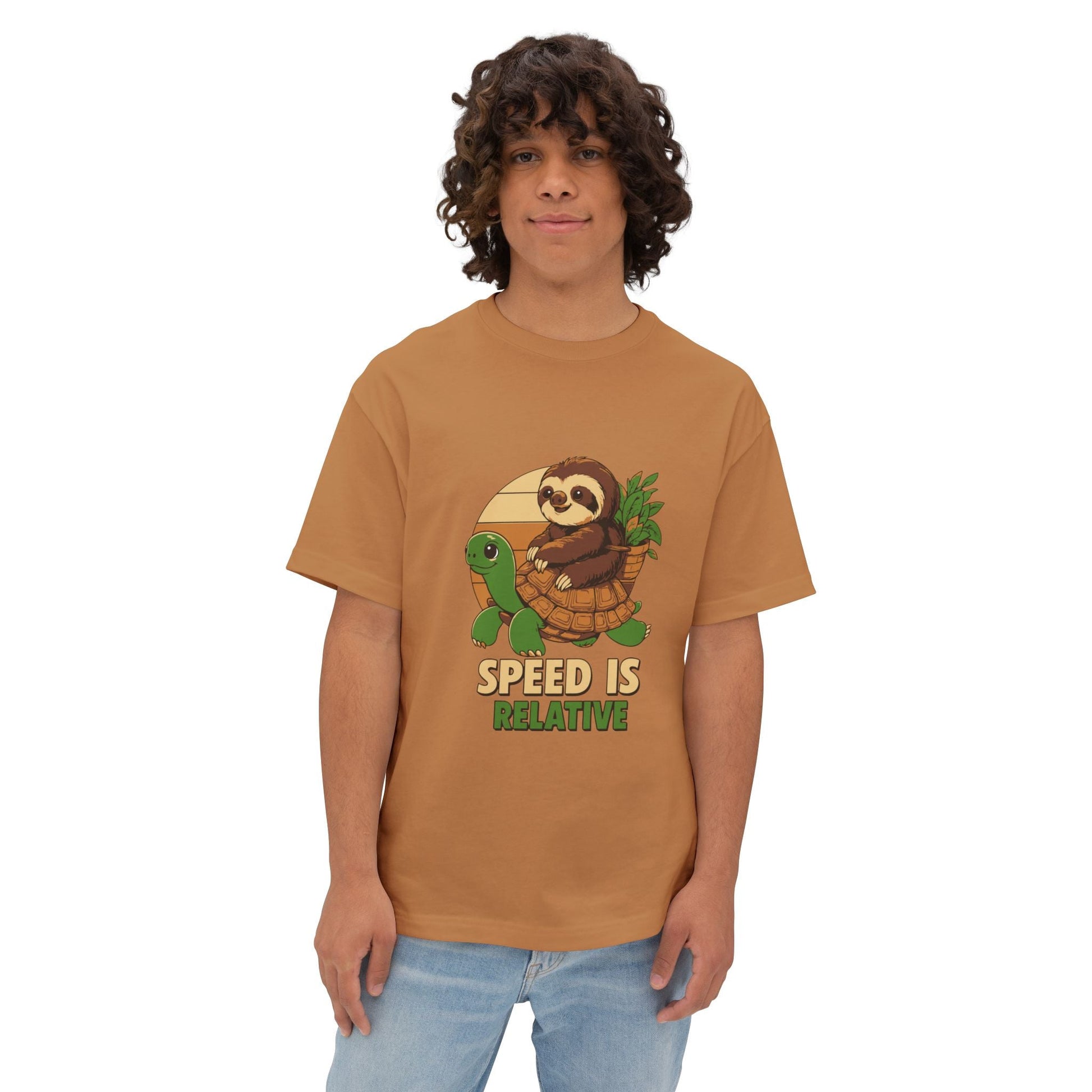 Oversized boxy Tee – Snazzy Speed Edition Printify