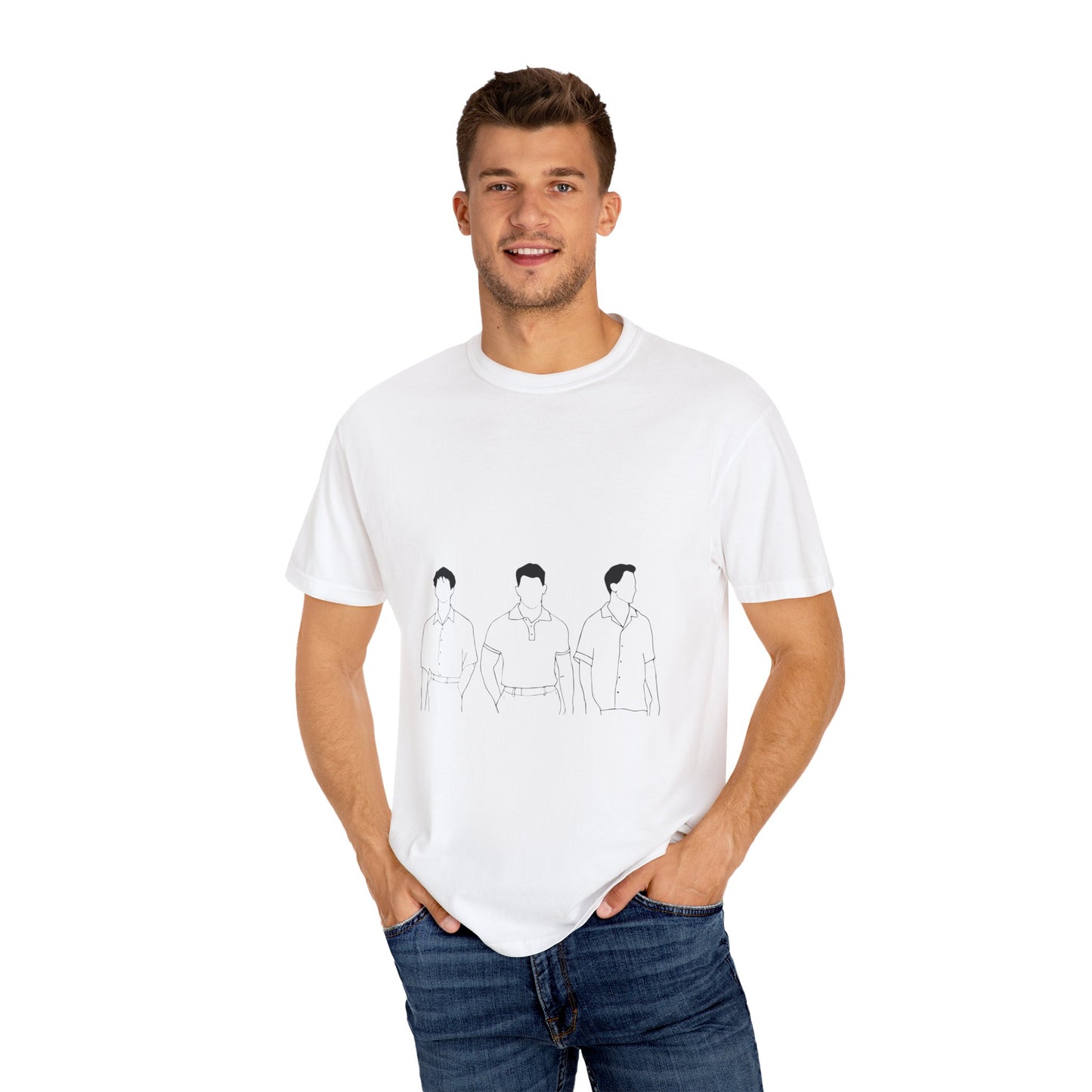 Classic White Unisex Garment-Dyed T-shirt - snazzymerch